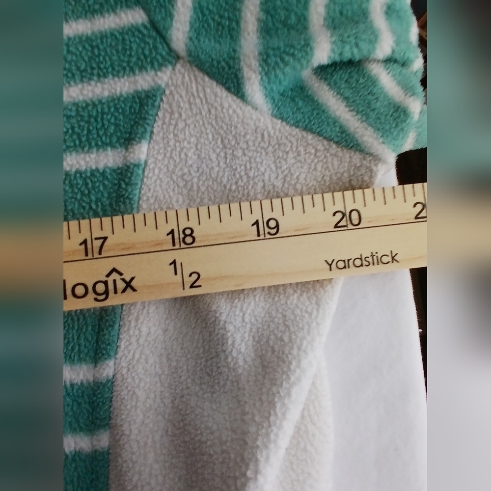 Craghoppers women's size 10 fleece half zip pullover green & cream athleisure - Picture 10 of 11